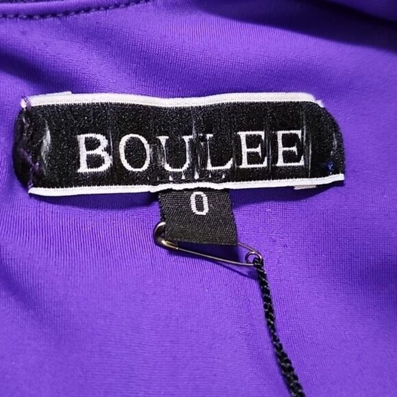 Boulee Purple Long Sleeve Dress Size 0 NWT - Picture 6 of 7